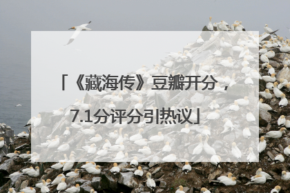 《藏海传》豆瓣开分，7.1分评分引热议