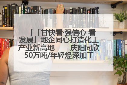 「甘快看·强信心 看发展」地企同心打造化工产业新高地——庆阳同欣50万吨/年轻烃深加工项目建设见闻
