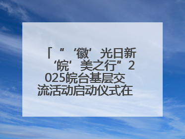 “‘徽’光日新‘皖’美之行”2025皖台基层交流活动启动仪式在芜举行