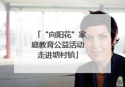 “向阳花”家庭教育公益活动走进塘村镇