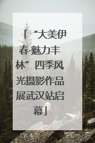 “大美伊春·魅力丰林”四季风光摄影作品展武汉站启幕