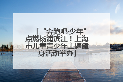 “奔跑吧·少年”点燃杨浦滨江！上海市儿童青少年主题健身活动举办