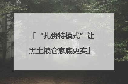 “扎赉特模式”让黑土粮仓家底更实