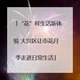 “花”样生活新体验 大兴区让市花月季走进日常生活