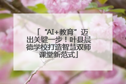 “AI+教育”迈出关键一步！叶县晨德学校打造智慧双师课堂新范式