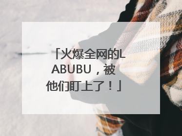 火爆全网的LABUBU，被他们盯上了！