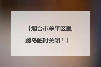 烟台市牟平区里蹦岛临时关闭！