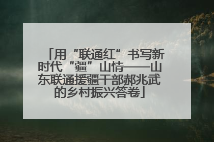 用“联通红”书写新时代“疆”山情——山东联通援疆干部郝兆武的乡村振兴答卷