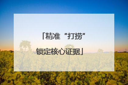 精准“打捞”锁定核心证据