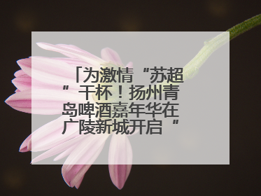 为激情“苏超”干杯！扬州青岛啤酒嘉年华在广陵新城开启“足球之夜”