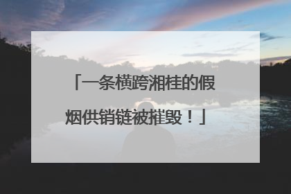 一条横跨湘桂的假烟供销链被摧毁！