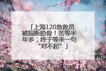 上海120急救员被踹断肋骨！苦等半年多，终于等来一句“对不起”