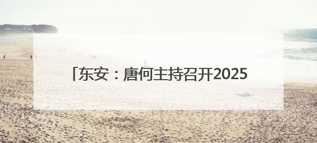 东安：唐何主持召开2025年第16次县委常委会会议