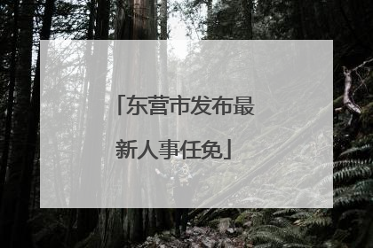 东营市发布最新人事任免
