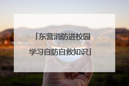 东营消防进校园 学习自防自救知识