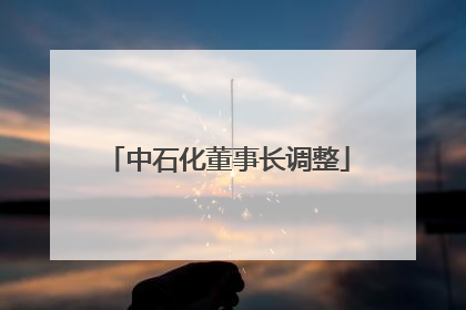 中石化董事长调整