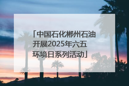 中国石化郴州石油开展2025年六五环境日系列活动