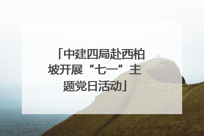 中建四局赴西柏坡开展“七一”主题党日活动