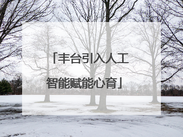 丰台引入人工智能赋能心育