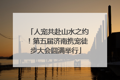 人宠共赴山水之约！第五届济南携宠徒步大会圆满举行