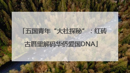 五国青年“大社探秘”：红砖古厝里解码华侨爱国DNA