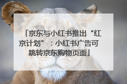 京东与小红书推出“红京计划”：小红书广告可跳转京东购物页面