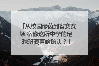 从校园绿茵到省赛赛场 宿豫这所中学的足球班藏着啥秘诀？