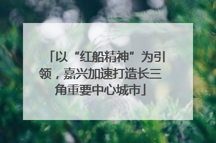 以“红船精神”为引领，嘉兴加速打造长三角重要中心城市