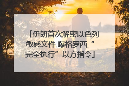 伊朗首次解密以色列敏感文件 曝格罗西“完全执行”以方指令