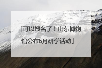 可以报名了！山东博物馆公布6月研学活动