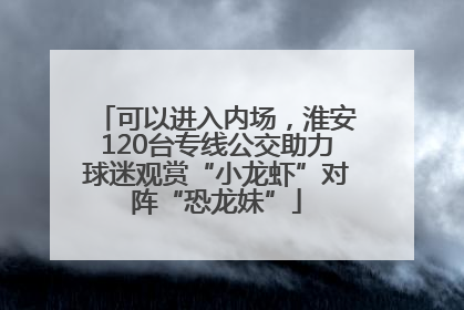 可以进入内场，淮安120台专线公交助力球迷观赏“小龙虾”对阵“恐龙妹”