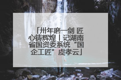 卅年磨一剑 匠心铸辉煌丨记湖南省国资委系统“国企工匠”虞孝云