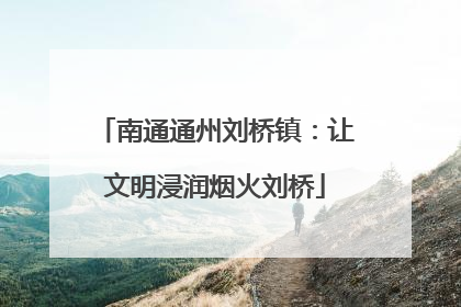 南通通州刘桥镇：让文明浸润烟火刘桥