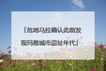 危地马拉确认此前发现玛雅城市遗址年代