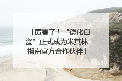 厉害了！“德化白瓷”正式成为米其林指南官方合作伙伴
