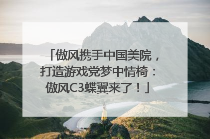 傲风携手中国美院，打造游戏党梦中情椅：傲风C3蝶翼来了！