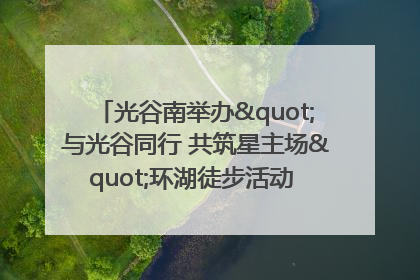 光谷南举办"与光谷同行 共筑星主场"环湖徒步活动 吸引500余名市民参与
