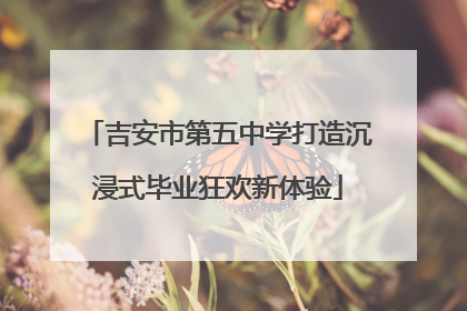 吉安市第五中学打造沉浸式毕业狂欢新体验