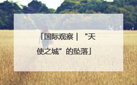 国际观察｜“天使之城”的坠落