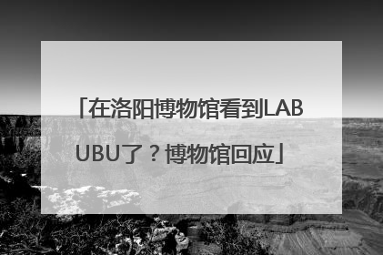 在洛阳博物馆看到LABUBU了？博物馆回应