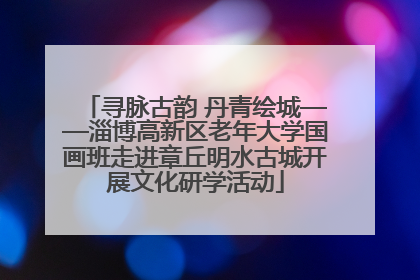 寻脉古韵 丹青绘城——淄博高新区老年大学国画班走进章丘明水古城开展文化研学活动