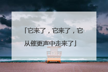 它来了，它来了，它从催更声中走来了