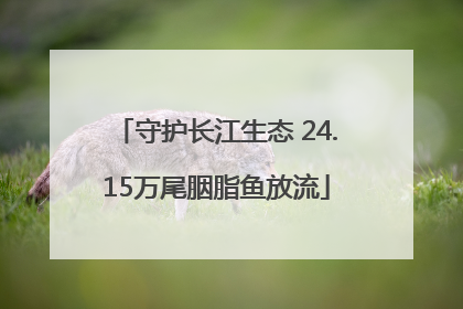 守护长江生态 24.15万尾胭脂鱼放流