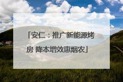 安仁：推广新能源烤房 降本增效惠烟农