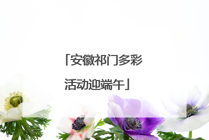 安徽祁门多彩活动迎端午