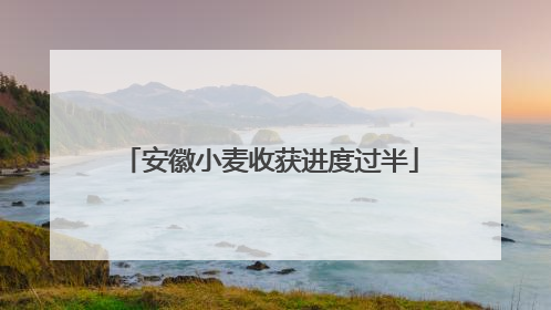 安徽小麦收获进度过半