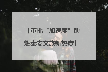 审批“加速度”助燃泰安文旅新热度