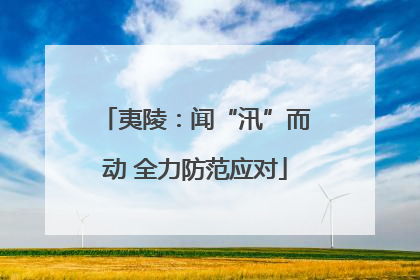 夷陵：闻“汛”而动 全力防范应对