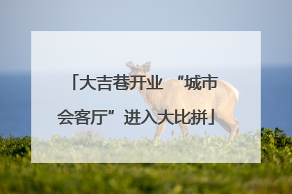 大吉巷开业 “城市会客厅”进入大比拼