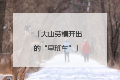 大山劳模开出的“早班车”